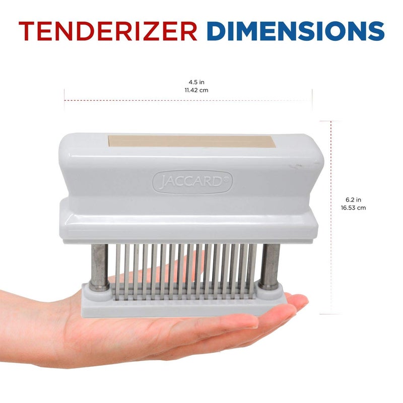 Jaccard 200348T, 48 Blade Durable Meat Tenderizer with Stainless Steel Razor Sharp Needle, Cooking Gadget for Tenderizing Chicken, Beef, Pork, Veal, BBQ, Tan - Image 2